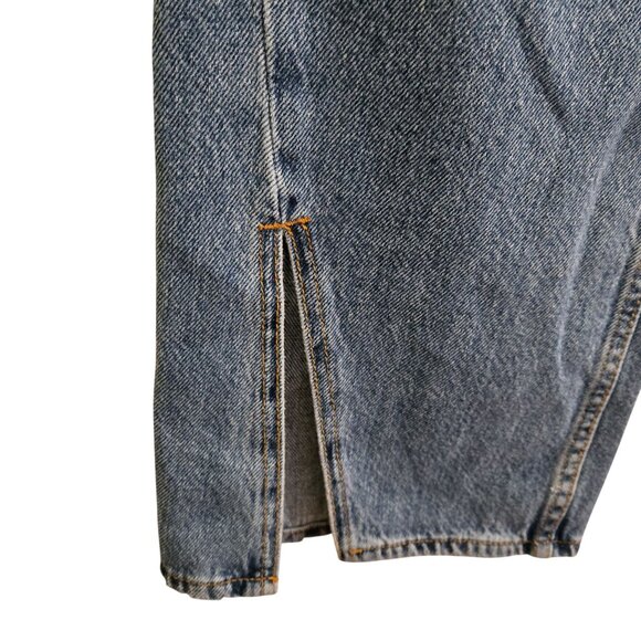 Free People We The Free NWT Long Lines Slit Straight Jeans Vintage Light Size 27 - Picture 6 of 12